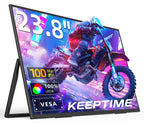 23.8" Portable Monitor, 1080P 100Hz VESA Large Laptop Screen, USB C/HDMI Second Display with Speakers, Laptop Screen Extender for Windows/Mac/Android/IOS/PS4/Switch/Xbox
