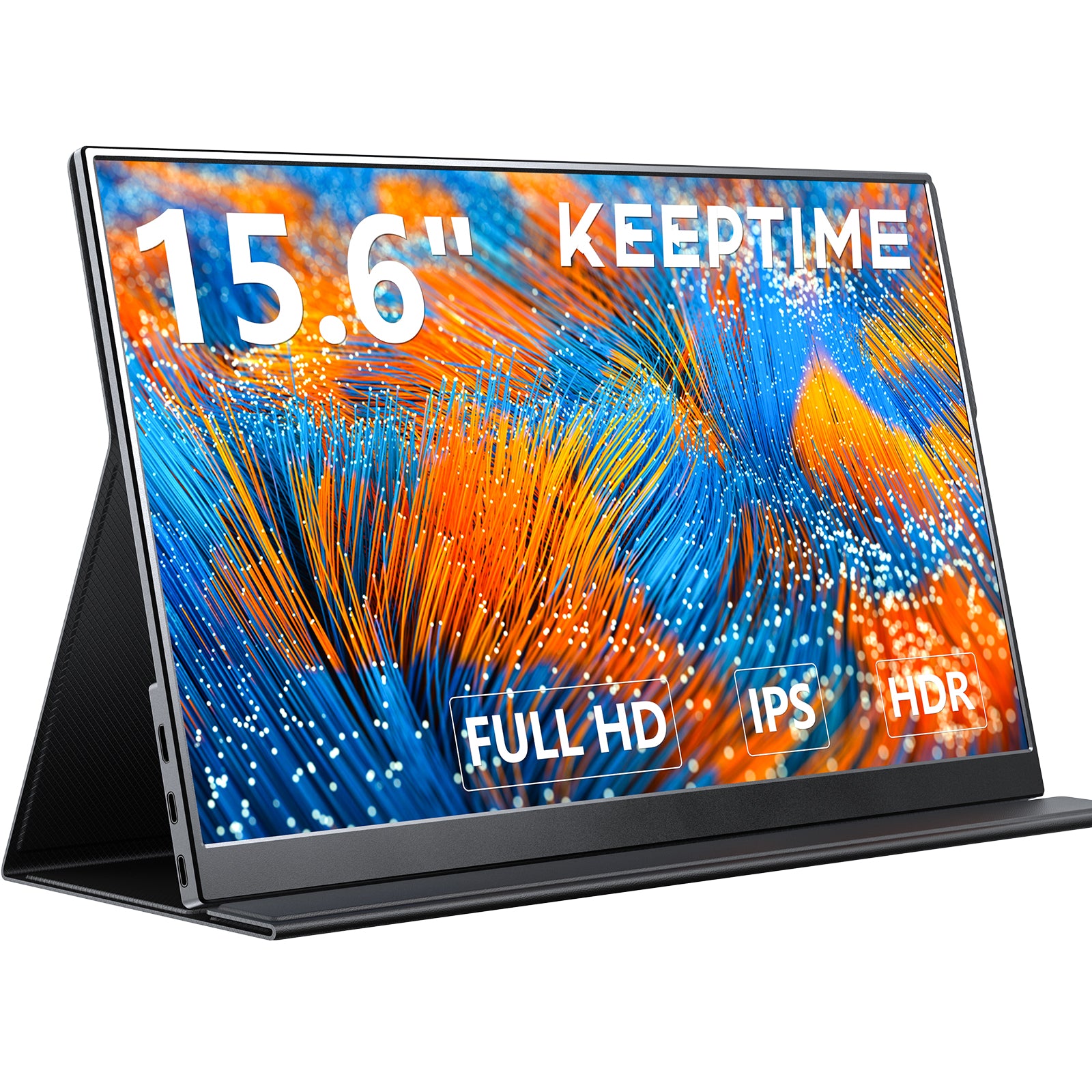 モバイルモニター 15.6インチ 1920*1080 モバイルディスプレイ ポータブルモニター IPS液晶パネル 非光沢画面 薄型 軽量 マグネット保護カバー付き USB Type-C ミニHDMI PS4/XBOX/Sw-itch/PC/Macなど対応 在宅勤務 リモートワーク
