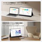 KEEPTIME モバイルモニター 4k モバイルディスプレイ 16 インチ3840x2400 黄金比16:10 色深度10bit 400cd/㎡ 高輝度 IPSパネル 100%sRGB広色域 ポータブルモニター 超軽量 スピーカー内蔵 マグネット保護カバー付き