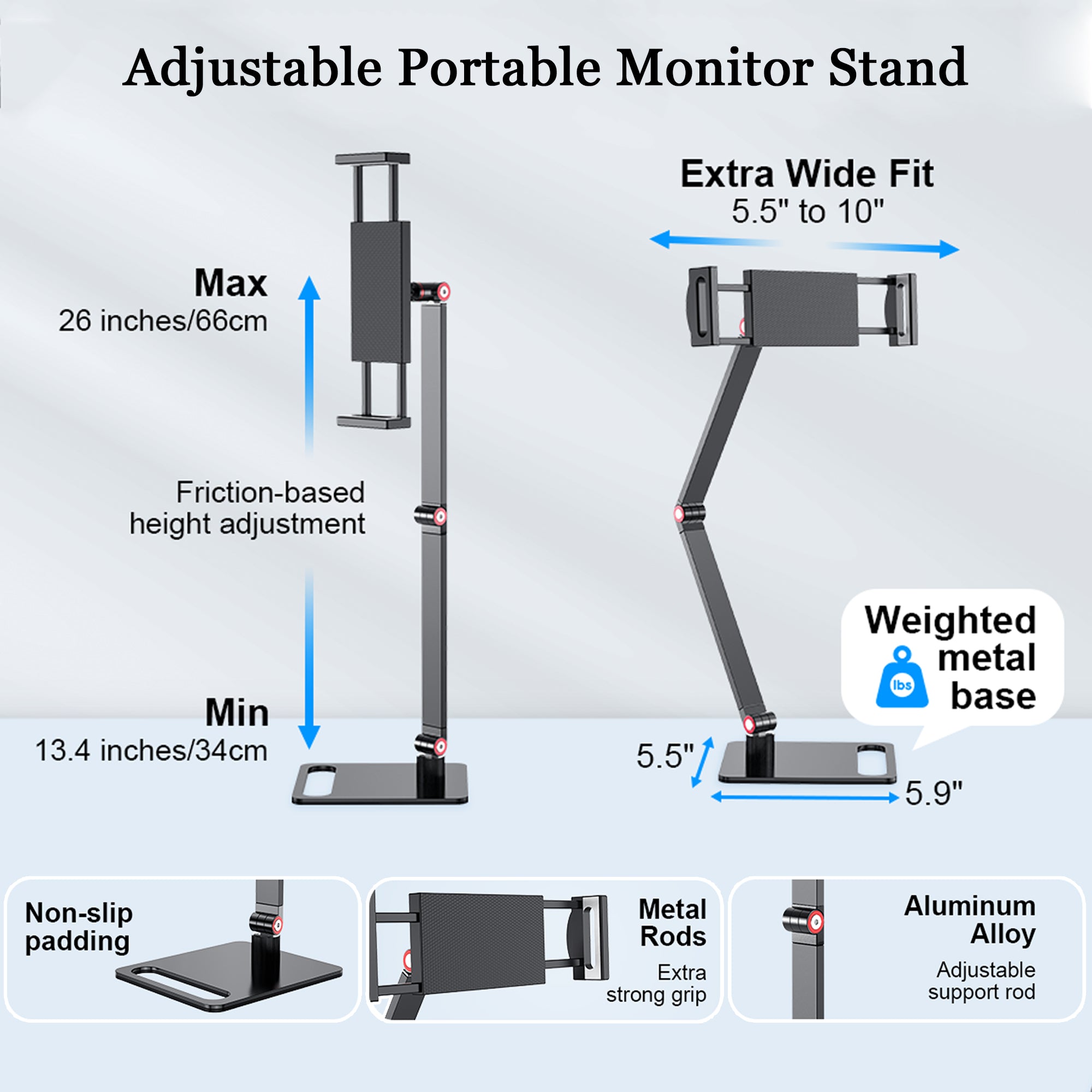 KEEPTIME 15.6" Portable Monitor Zero Frame, Ultra Slim 1080P FHD 100% sRGB IPS Display, Plug & Play Second Screen for Windows Mac Android Switch PS5