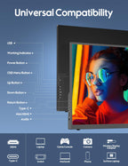 KEEPTIME 18.5" Portable Monitor, 100Hz FHD IPS Travel Display with Stand, Large 1080P Laptop Monitor for Gaming & Work